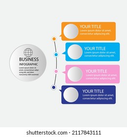 Abstract infographics template. Vector illustration. Can be used for workflow layout, diagram, business step options, banner, web design.