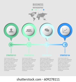 Abstract infographics template. Vector illustration. Can be used for workflow layout, diagram, business step options, banner, web design. EPS10
