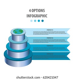 Abstract infographics template. Vector illustration. Can be used for workflow layout, diagram, business step options, banner, web design. EPS10