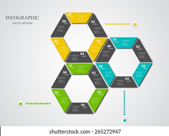 Abstract Infographics templates.