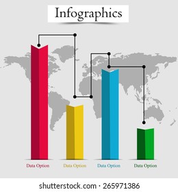Abstract Infographics templates.