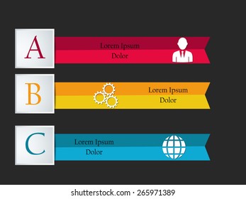 Abstract Infographics templates.