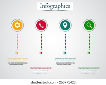 Abstract Infographics templates.