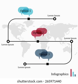 Abstract Infographics templates.