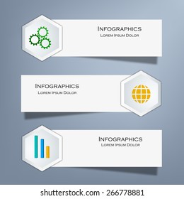 Abstract Infographics templates.