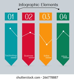 Abstract Infographics templates.