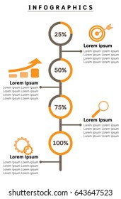 Abstract Infographics Time line options template. Vector Illustration. Can be used for workflow layout,diagram,business step option,banner,web,design