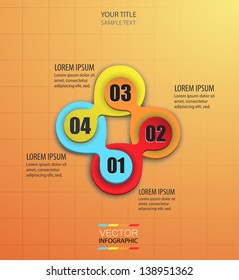 abstract infographics - vector background / can be used as part of the site navigation menu, etc.