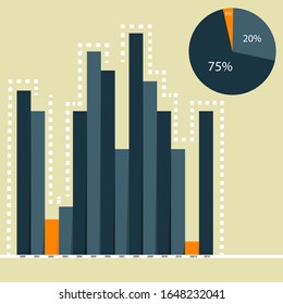 Diseño de plantillas vectoriales de infografías abstractas