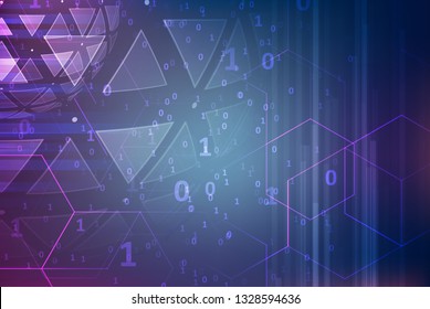 Abstract infographics visualization. Big data code representation. Futuristic network or business analytics. Graphic concept for your design