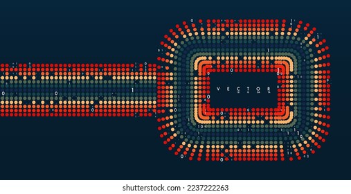 Abstract infographics visualization. Big data code representation. Futuristic network or business analytics. Graphic concept for your design.