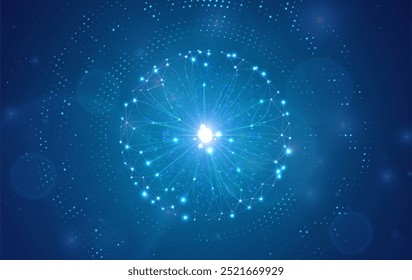 Abstract infographics visualization. Big data code representation. Futuristic network or business analytics. Graphic concept for your design.