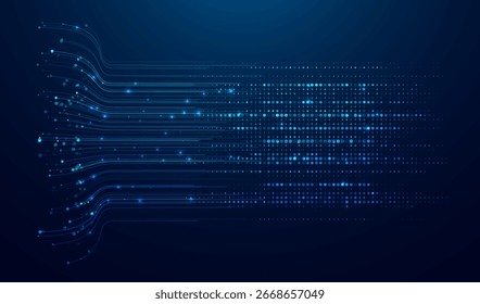 Abstract infographics visualization. Big data code representation. Futuristic network or business analytics. Graphic concept for your design.