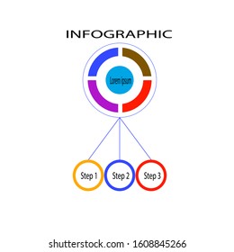 Abstract infographics with a white background.banner template