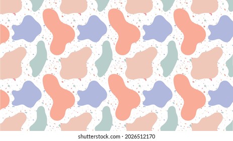 Abstract informal shape pattern with pastel color