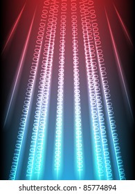 Abstract information background with binary code