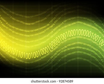 Abstract information background with binary code