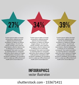 abstract information with text on gray background