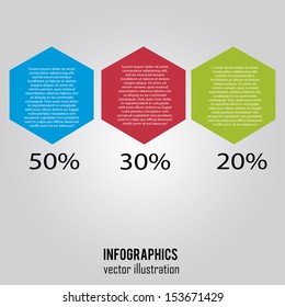 abstract information with text on special background