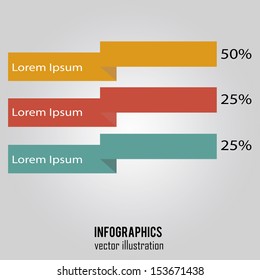 abstract information with text on special background