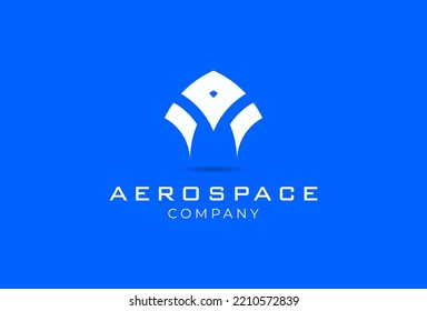 Abstract Initial A Or AM Aerospace Logo, Modern Letter A Or AM And Rocket Combination, Usable For And Business And Flight Logos, Flat Design Logo Template, Vector Illustration