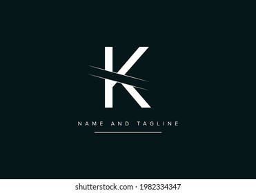 Abstrakter anfänglicher Alphabet-Brief K