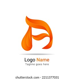 Resumen inicial Elemento del logotipo de un alfabeto. Plantilla de diseño de logotipo A colorido