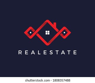 Abstract initial cc home logo design template