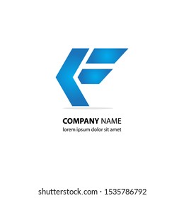 abstract Initial F Letter Logo modern Design Vector Template. Creative Alphabet Letters icon Illustration