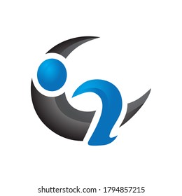 abstract initial G logo creative concept