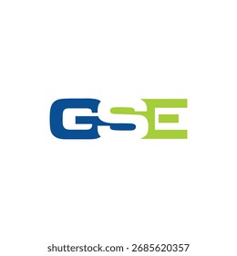 Abstraktes anfängliches GSE-Logo-Design