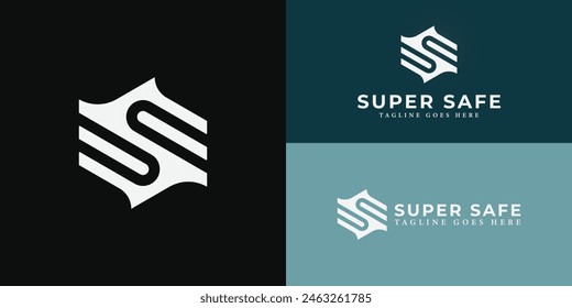 Abstract initial hexagon letter S or SS logo in white color isolated on multiple background colors. The logo is suitable for internet and technology business logo design inspiration templates.