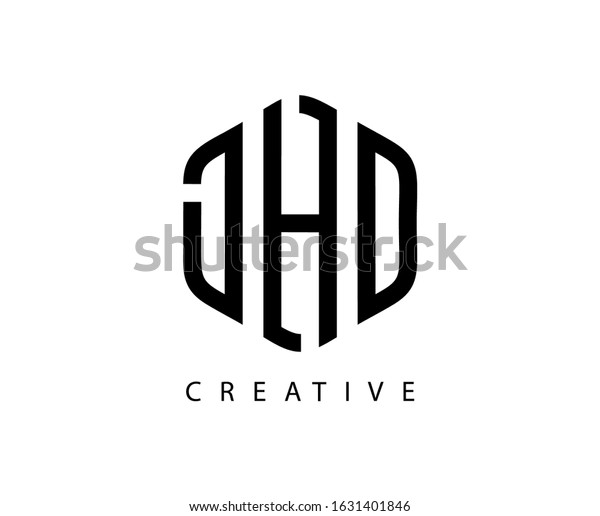 Abstract Initial Jhc Letter Hexagon Logo Stock Vector (Royalty Free ...