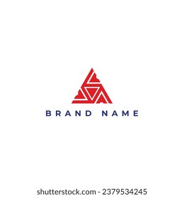 Abstract initial letter AA or A Logo designs Vector illustration in red color isolated on a white background. Abstract letter A logo applied for business and consulting company logo design inspiration