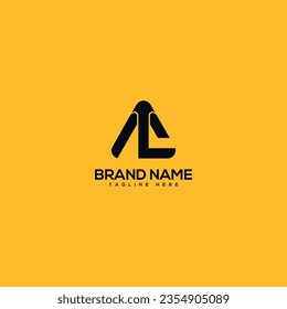 Abstract initial letter AL LA logo design template - vector.