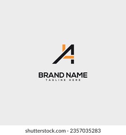 Abstract initial letter AL LA logo design template - vector.