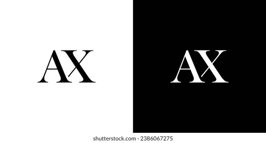 Abstract Initial Letter AX Logo Template Design