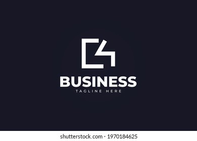 Abstract Initial Letter B Logo in Linear Concept. Initial B Logo Design Template. Usable for Business and Technology Logos