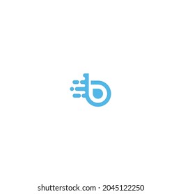 Abstract Initial Letter B Logo. Flat Vector Logo Design Template Element.