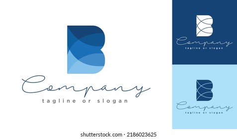 Abstract Initial Letter B Logo. Usable for Business, Brand Names and Web. Flat Vector Logo Design Template Element.