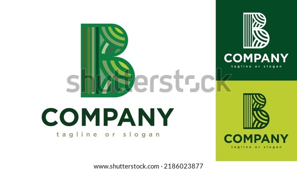 Abstract Initial Letter B Logo Usable Stock Vector (Royalty Free ...