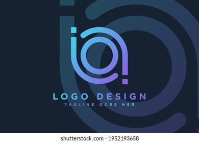 abstract initial letter ba logo design vector illustration.letter ba business and technology logos template design element