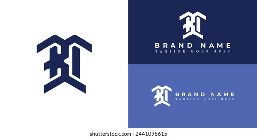 Abstract initial letter BC or CB logo in dark blue color isolated on multiple background colors. Letter BC or CB logo applied for Environmental Air Testing Company logo design inspiration template