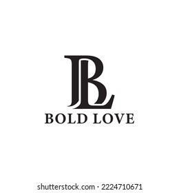 Abstract initial letter BL or LB logo in black color isolated in white background applied for online jewelry store logo also suitable for the brands or companies have initial name LB or BL.