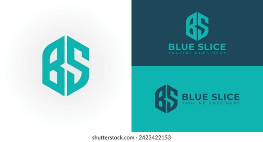 Abstrakter Anfangsbuchstabe BS oder SB-Logo in blauer türkiser Farbe einzeln auf weißem und mehrfarbigem Hintergrund, angewendet auf das Logo der App für Handys, das auch für Marken oder Unternehmen geeignet ist, haben den Anfangsnamen SB oder BS