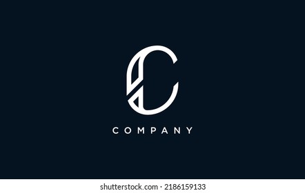 Abstract Initial Letter C Logo. Flat Vector Logo Design Template Element.