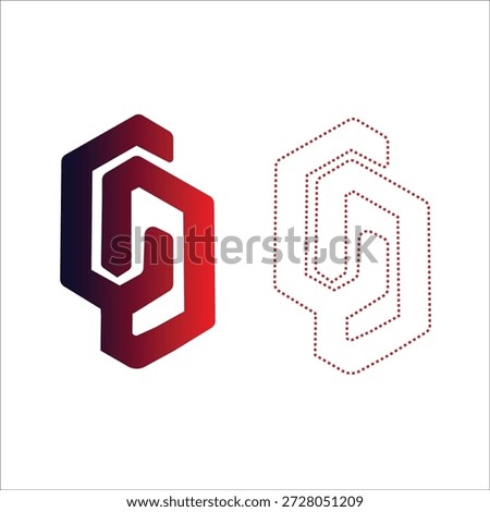 Abstract Initial Letter CD Logo vector design.CD logo monogram initials letter concept. DC icon logo design. CD elegant and Professional letter icon design 