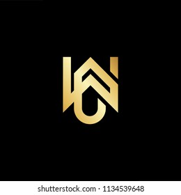 
Abstract initial letter CW WC. minimal awesome trendy professional logo design template. Vector letter logo with gold and black color.
