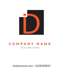 Resumen Logo De La Letra Inicial D. Diseño de la marca de moda simple D letra monograma diseño