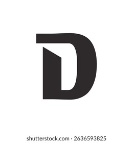 Abstract Initial Letter D Logo Design. 
